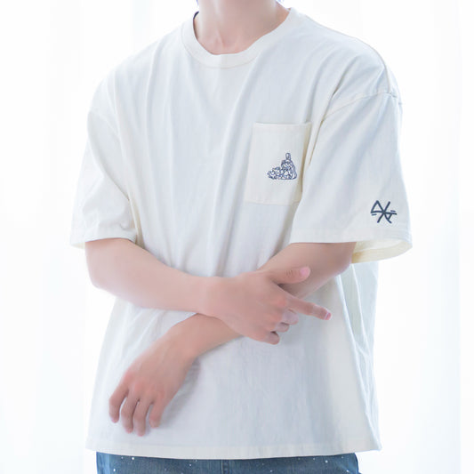 2026＊刺繍Tシャツ（ホワイトベージュ）