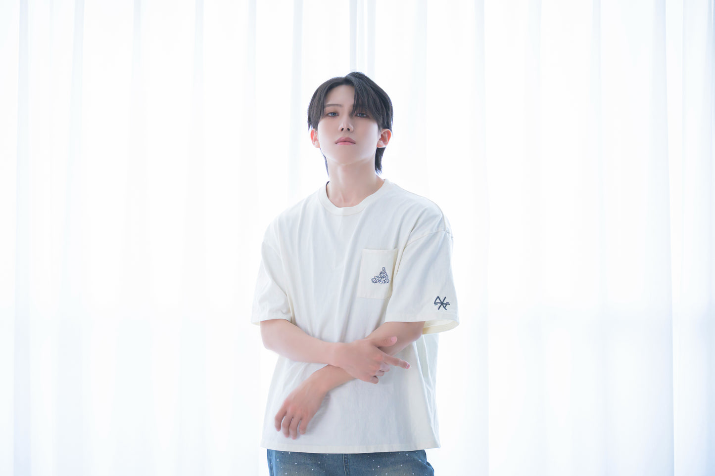 2026＊刺繍Tシャツ（ホワイトベージュ）