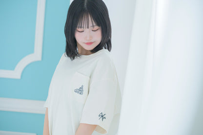 2026＊刺繍Tシャツ（ホワイトベージュ）